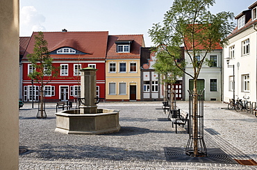 Town Hall square, Spremberg, Land Brandenburg, Germany