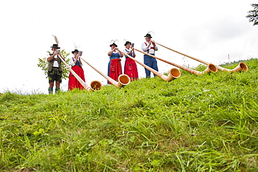 Summer Festival, Kreut Alp, Grossweil, Upper Bavaria, Germany