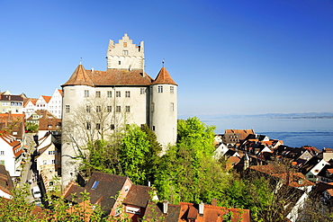 Meersburg Castle, Meersburg, lake Constance, Baden-Wuerttemberg, Germany