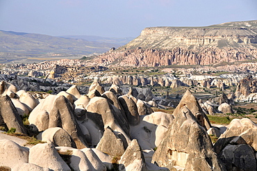 view in the valley of Goereme, Cappadocia, Anatolia, Turkey