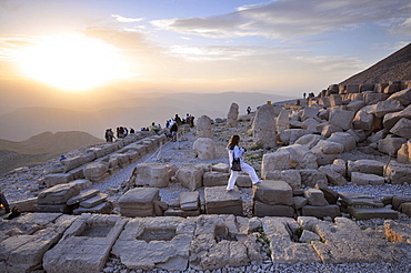 Sunset in Nemrut Dagi, west part, east Anatolia, Turkey