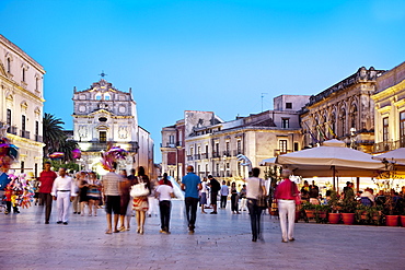 Cathedral square, Ortigia, Syracuse, Sicily, Italy