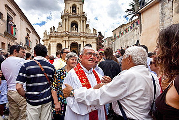 SaintÂ¥s day San Paolo, Palazzolo AcrÃˆide, Sicily, Italy