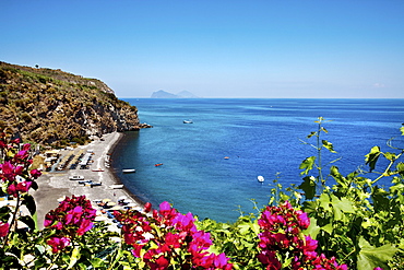 Spiaggia bianca, Canneto, Island of Lipari, Aeolian islands, Sicily, Italy