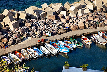 Harbour, Malfa, Salina Island, Aeolian islands, Sicily, Italy