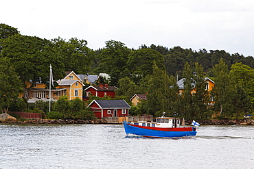 Houses near the entrance to Turku harbour, Finland