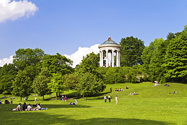 Monopteros, English Garden, Munich, Upper Bavaria, Germany