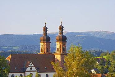 Village of St. Peter with abbey, architect Peter Thumb, Southern Part of Black Forest, Black Forest, Baden-Wuerttemberg, Germany, Europe