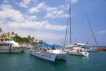 Yachts at Lahaina Harbour, Maui, Hawaii, USA, America