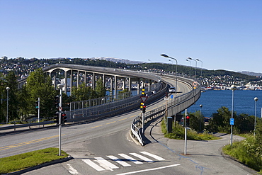 Bridge over Fjord, Tromso, Troms, Norway, Europe