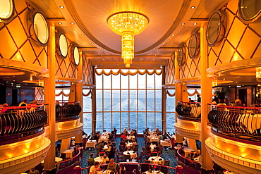 Restaurant, Ferry cruise ship Color Fantasy, Route Kiel - Oslo, South Norway, Norway