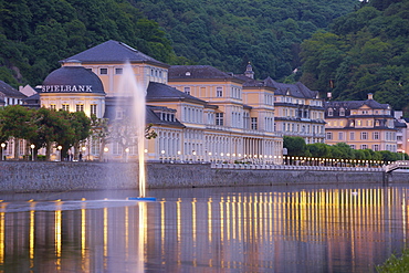 Evening at Bad Ems upon Lahn, Bad Ems on Lahnage-fotostock/Look-foto, Rhineland-Palatinate, Germany, Europe