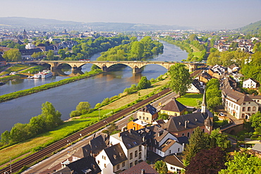 View at Trier on Mosel, Rhineland-Palatinate, Germany, Europe