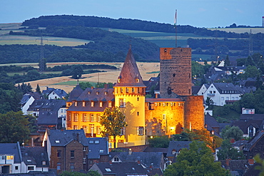 Genovevaburg (castle), built in the 13 century, Mayen, Eifel, Rhineland-Palatinate, Germany, Europe