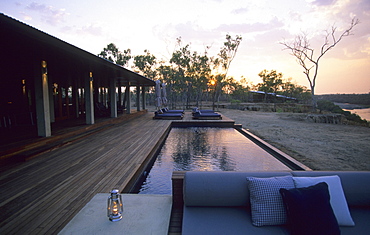 Morning at the luxurious Wrotham Park Lodge in the Cape York peninsula in Queensland, Australia