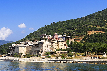 Monastery Moni Dochiariou, Athos mountain, Chalkidiki, Greece