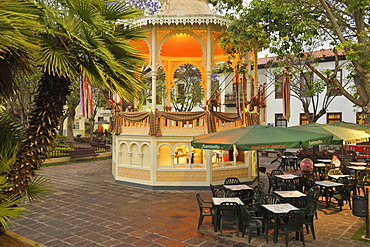 Kiosk at he Plaza del Kiosco, La Orotava, Tenerife, Canary Islands, Spain