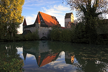 Noerdlinger Tor, Dinelsbuehl, Romantic Road, Franconia, Bavaria, Germany