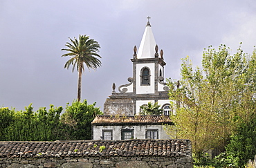 Church of Lomba at the south coast, Island of Flores, Azores, Portugal, Europe