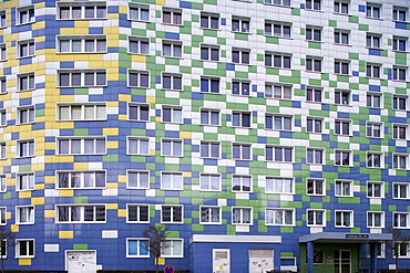 Panel flat in Landsberger Allee, Berlin, Germany, Europe