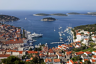 Cityscape, old town, Hvar Town, Hvar, Split-Dalmatia, Croatia