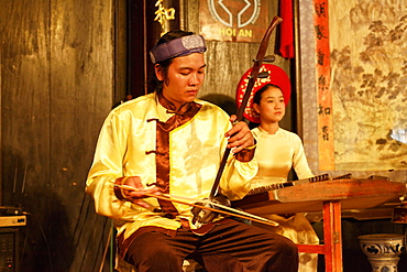 Traditional music performance, handicraft workshop, Hoi An, Annam, Vietnam