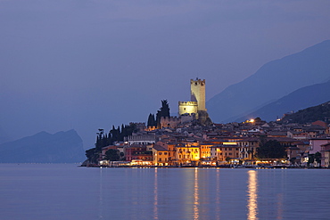 Evening mood, Malcesine, Lake Garda, Veneto, Italy