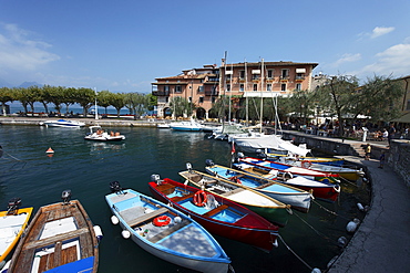 Boats in Harbor, Torri del Benaco, Lake Garda, Veneto, Italy