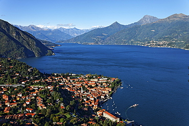 High angle view, Menaggio, Lake Como, Lombardy, Italy