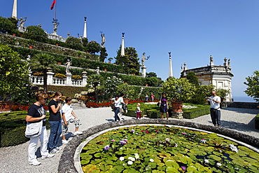 Park, Borromean Palazzo, Isola Bella, Stresa, Lago Maggiore, Piedmont, Italy