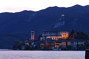 Twilight, Isola San Giulio, Lago d' Orta, Piedmont, Italy