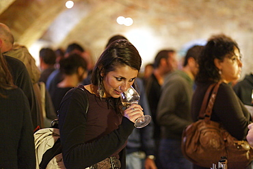 Woman Winetasting, La Morra, Langhe, Piedmont, Italy