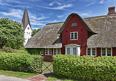 St. Clemens Church in Nebel, North Sea Island Amrum, Schleswig-Holstein, Germany