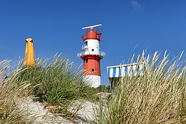 Electrical Lighthouse, Suedbad, North Sea Island Borkum, East Frisia, Lower Saxony, Germany