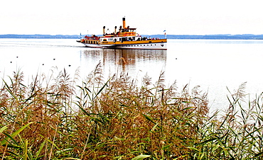 Chiemsee Steamer Ludwig Fessler, Chiemsee, Chiemgau, Upper Bavaria, Bavaria, Germany