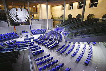 Inside the German Parliament, Deutscher Bundestag, Berlin Mitte, Berlin, Germany, Europe