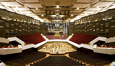 The Grosse Saal in the new Gewandhaus in Leipzig, Saxony, Germany, Europe