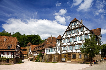 Inner courtyard of Maulbronn monastery, Cistercian monastery, Baden-Wuerttemberg, Germany, Europe