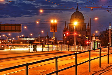 Long Bridge, Nikolai Church, Old Market, Potsdam, Brandenburg, Germany