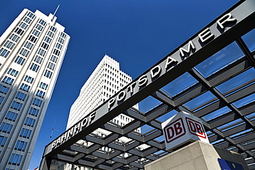 S-Bahn station on Potsdamer Platz, Berlin, Germany