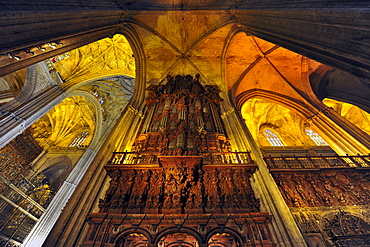 Vault, Cathedral, la Giraglia, Sevilla, Province Sevilla, Andalusia, Spain, Mediterranean Countries