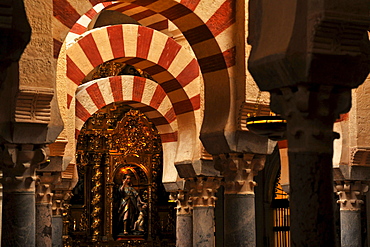 Interior design, Mezquita-Catedral, Cordoba, Province Cordoba, Andalusia, Spain, Mediterranean Countries