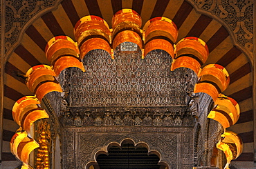 Interior design, Mezquita-Catedral, Cordoba, Province Cordoba, Andalusia, Spain, Mediterranean Countries