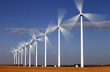 Windpark Atalaya de Canavate, Honrubia, La Mancha, Castilla, Spain