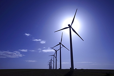 Windpark Atalaya de Canavate, Honrubia, La Mancha, Castilla, Spain