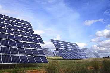 Photovoltaic Plant near Valdepenas, La Mancha, Castilla, Spain