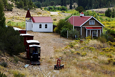 Highway 285, Miniatur-Dorf Tiny Town, Colorado, USA, North America, America