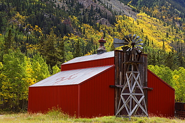 Barn near Aspen, Rocky Mountains, Colorado, USA, North America, America