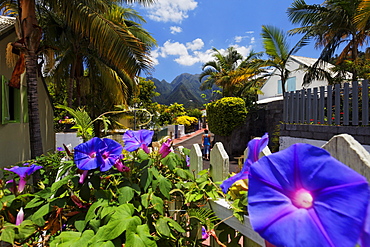 Entre-Deux is one of the most beautiful creole villages of La Reunion, Indian Ocean