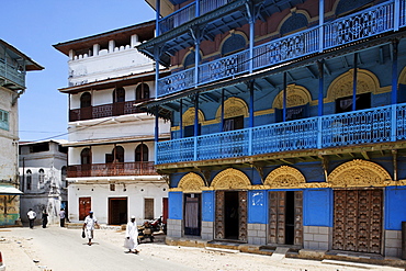 Houses in Stonetown, Zanzibar City, Zanzibar, Tanzania, Africa